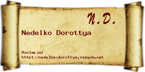 Nedelko Dorottya névjegykártya